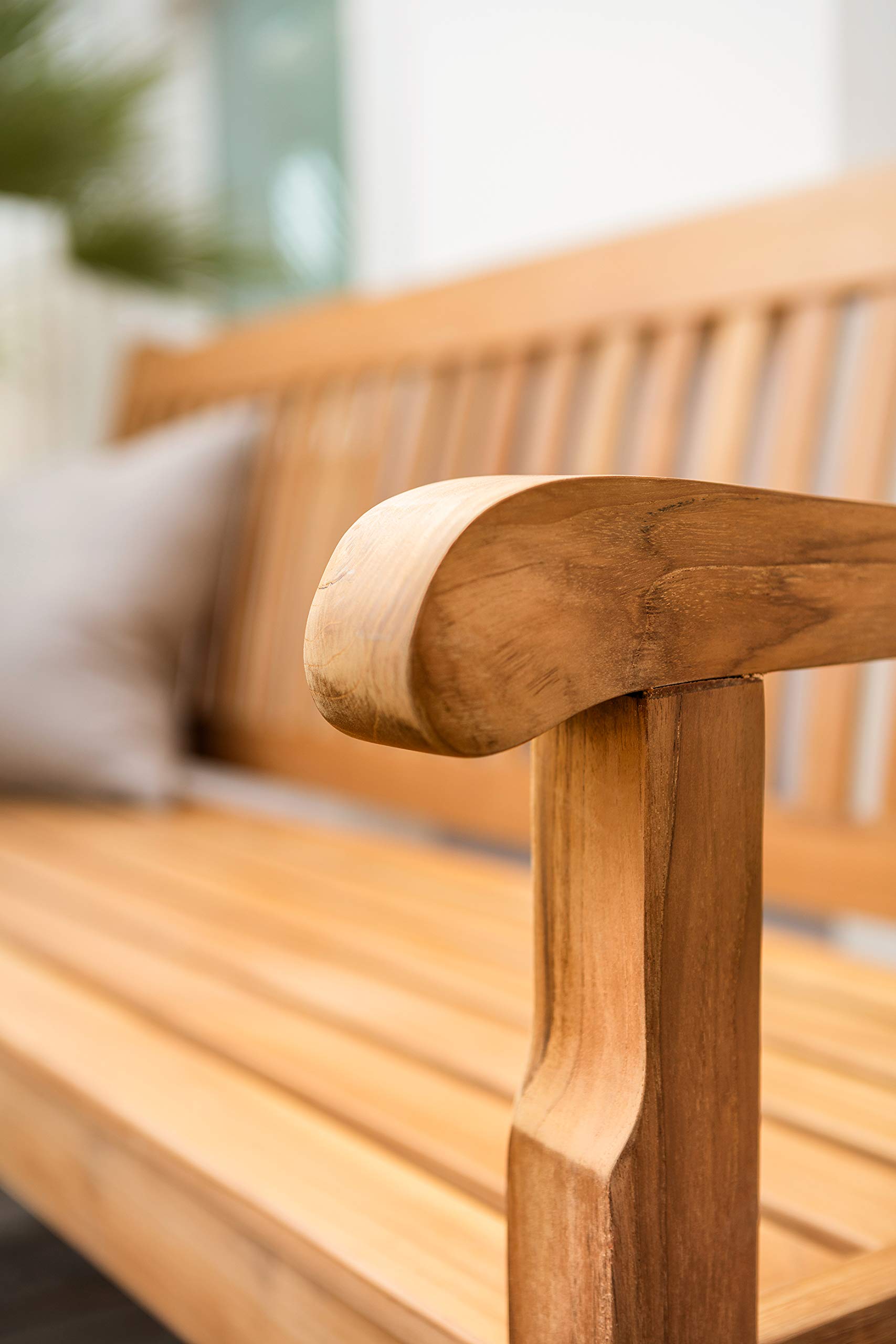 dehner-havanna-gartenbank-3-sitzer-teak-fsc-160-cm image 7