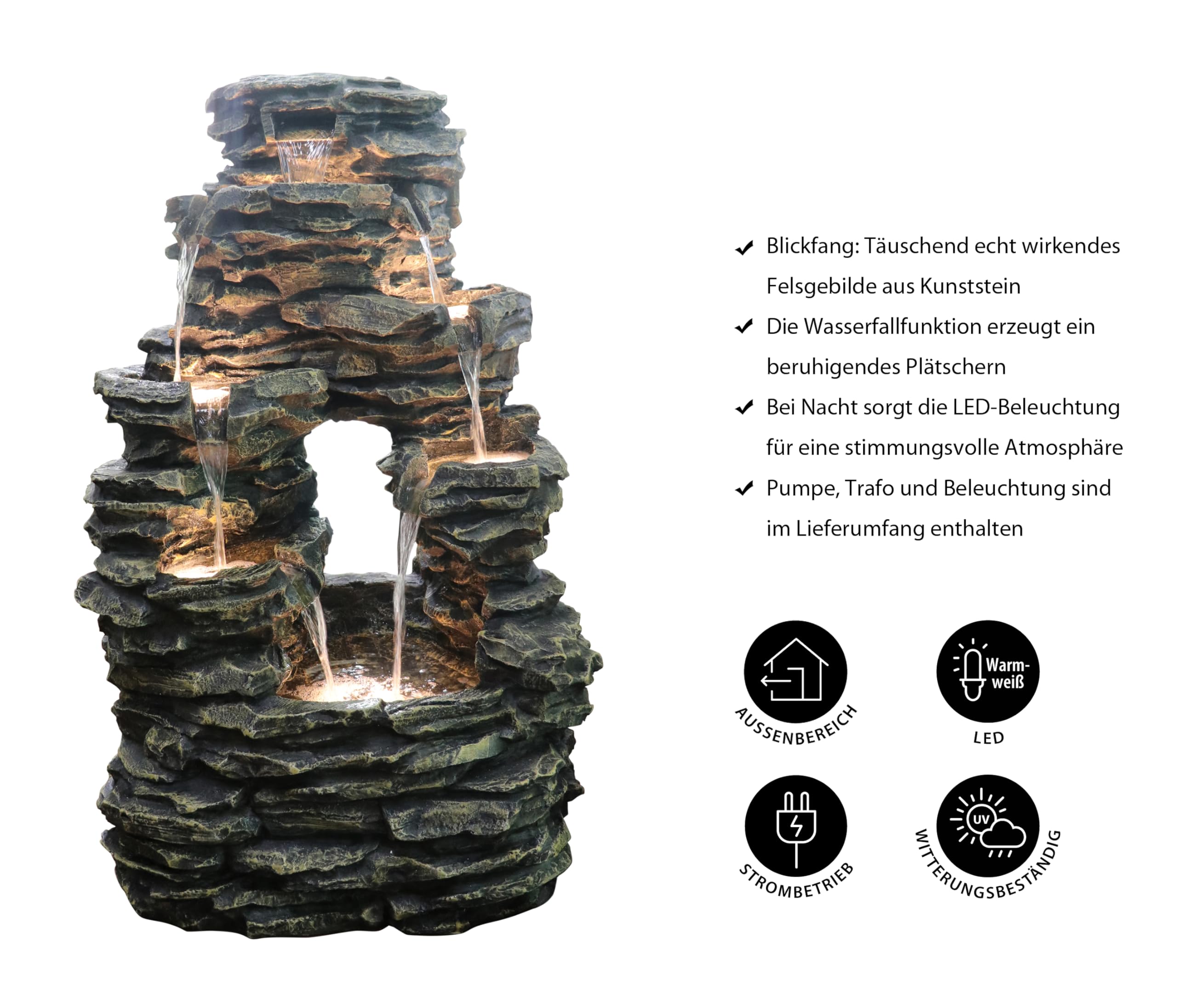 dehner-salto-gartenbrunnen-mit-led-polyresin-grau-warmwei image 3
