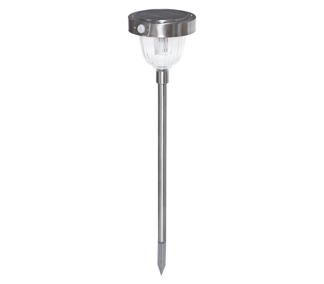 dehner-asinara-solar-steckleuchte-77-cm-silber-mit-sensor image 2