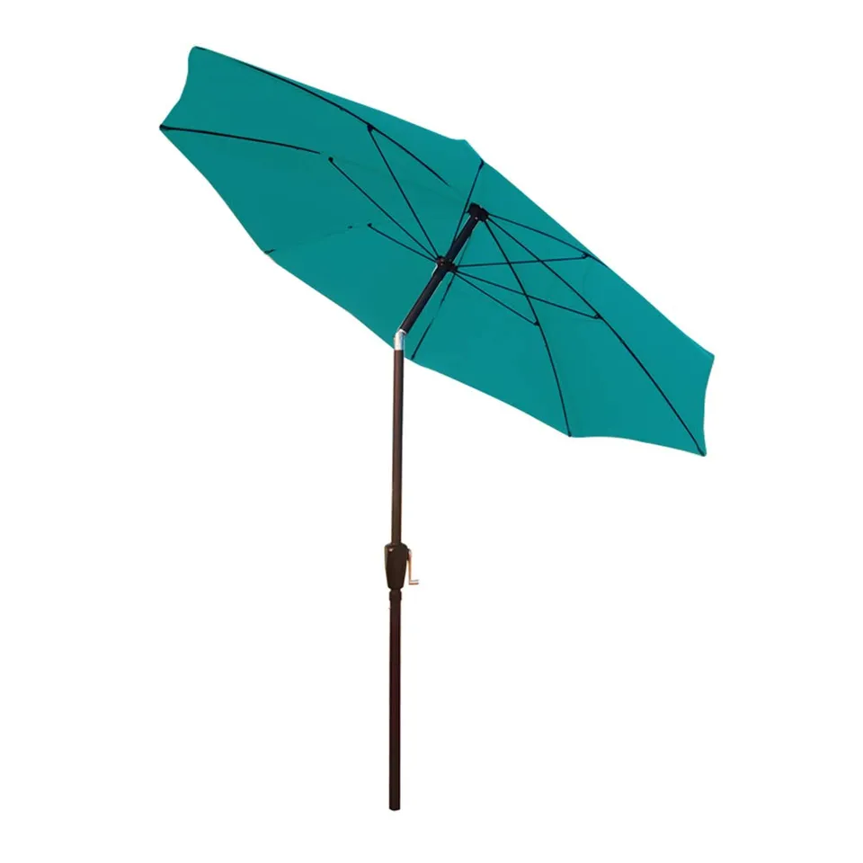 dehner-kos-sonnenschirm-220-cm-t-rkis-aluminium image 1