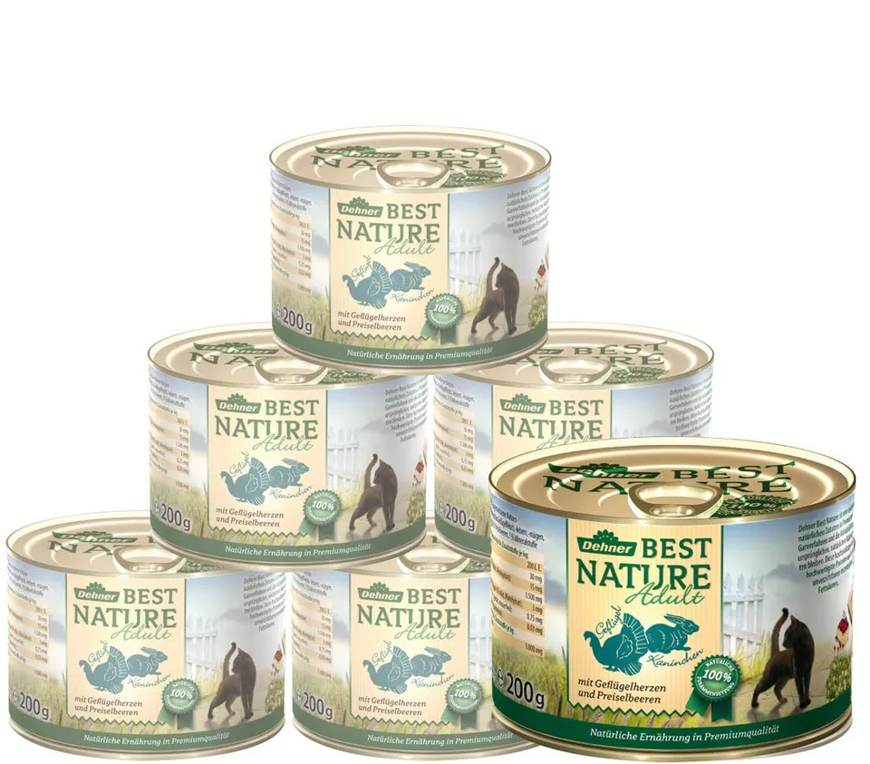 dehner-best-nature-katzenfutter-gefl-gel-6x200-g-adult image 1