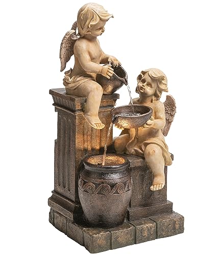 dehner-gartenbrunnen-engel-led-steinoptik-84-5-cm-polyresin image 4