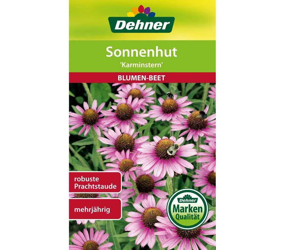 dehner-sonnenhut-karminstern-blumensamen-5x1-g-karminrot image 1