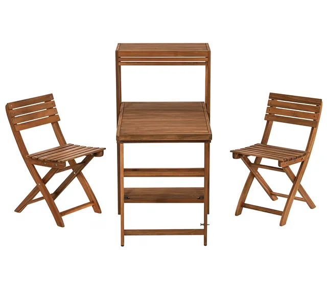 dehner-neapel-balkonset-klapptisch-st-hle-akazie-braun image 1