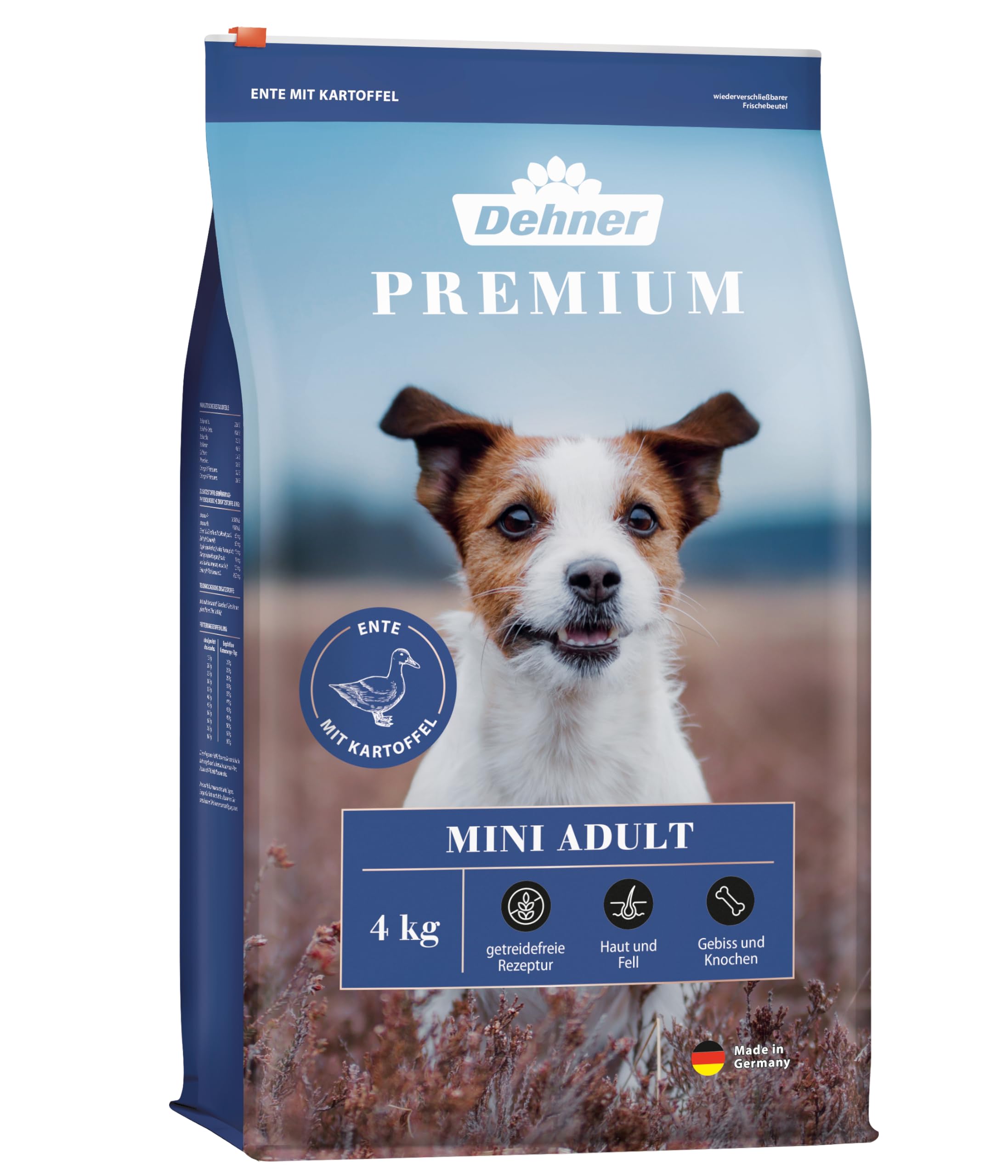 dehner-premium-mini-adult-trockenfutter-ente-lamm-8-kg-getreidefrei image 4