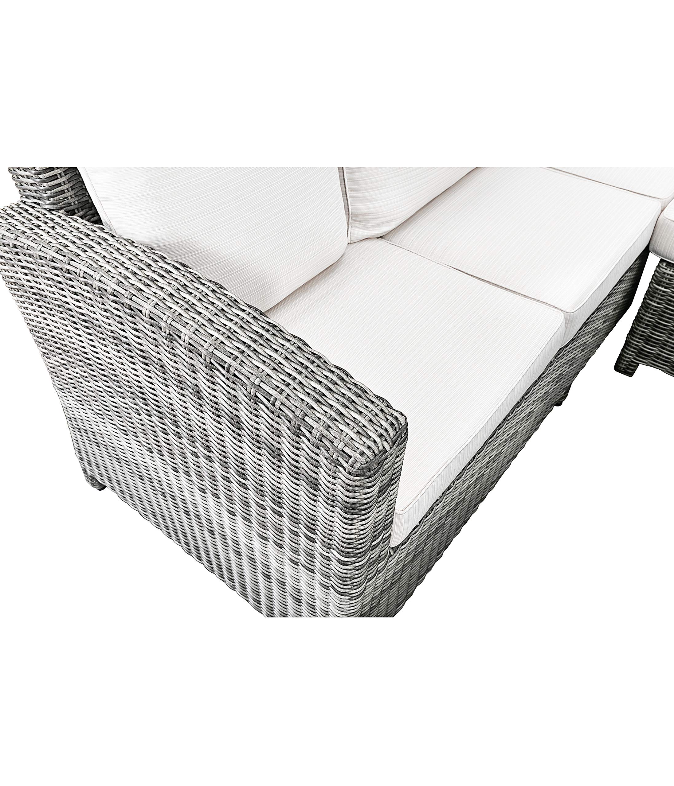 dehner-sylt-geflechtlounge-5-teilig-grau-mit-polster image 2
