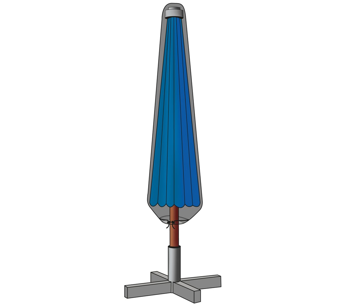 dehner-deluxe-schutzh-lle-sonnenschirm-250-cm-anthrazit-polyester image 1