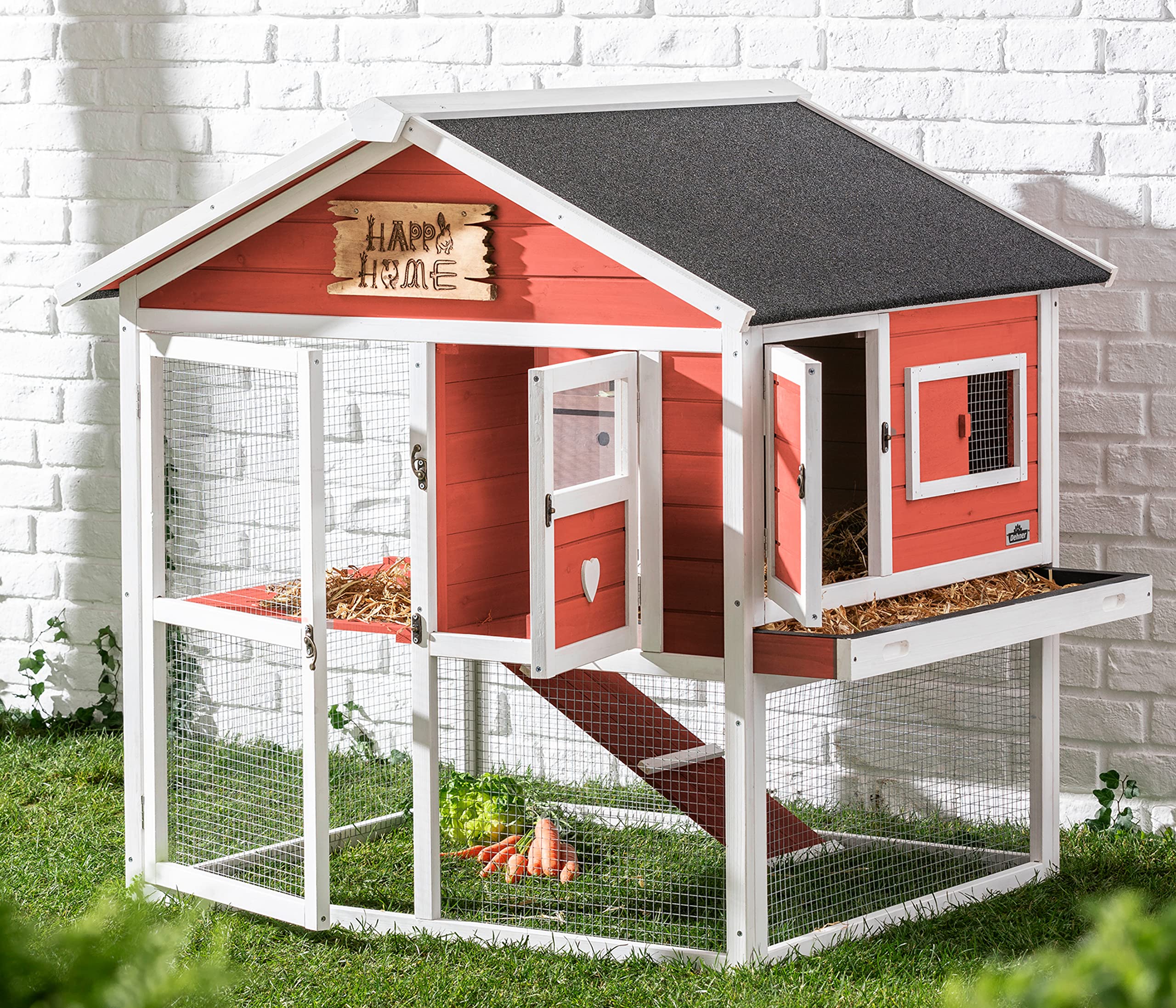 dehner-happy-home-palazzo-kaninchenstall-tannenholz-108cm image 7