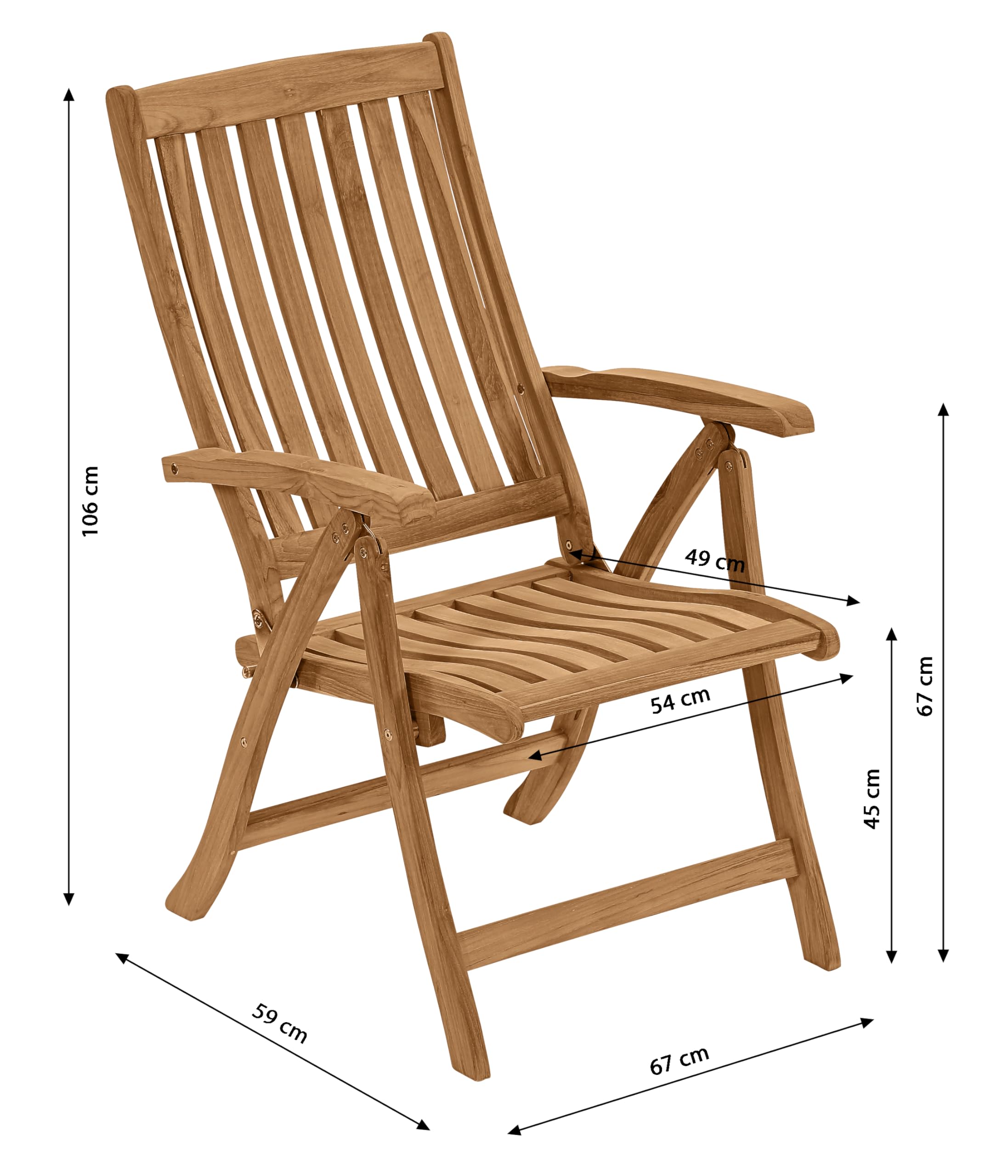 dehner-havanna-klappsessel-teakholz-natur-103x67cm image 6