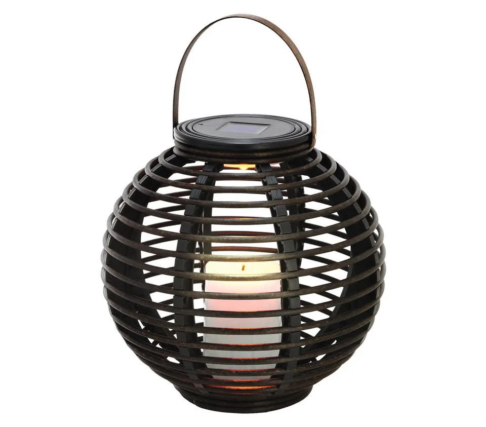 dehner-living-solarleuchte-rattan-solarlampe-30x20-cm-gelb image 1