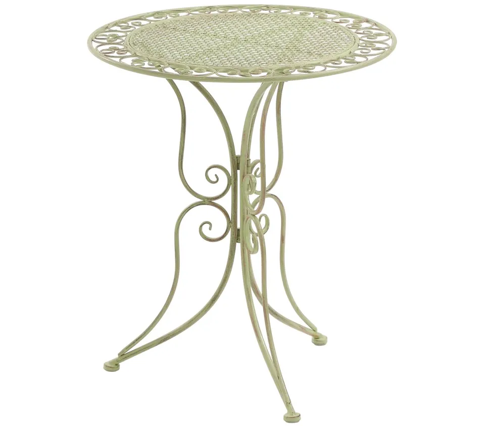 dehner-provence-stylo-gartentisch-gr-n-60-cm-metall-used-look image 1