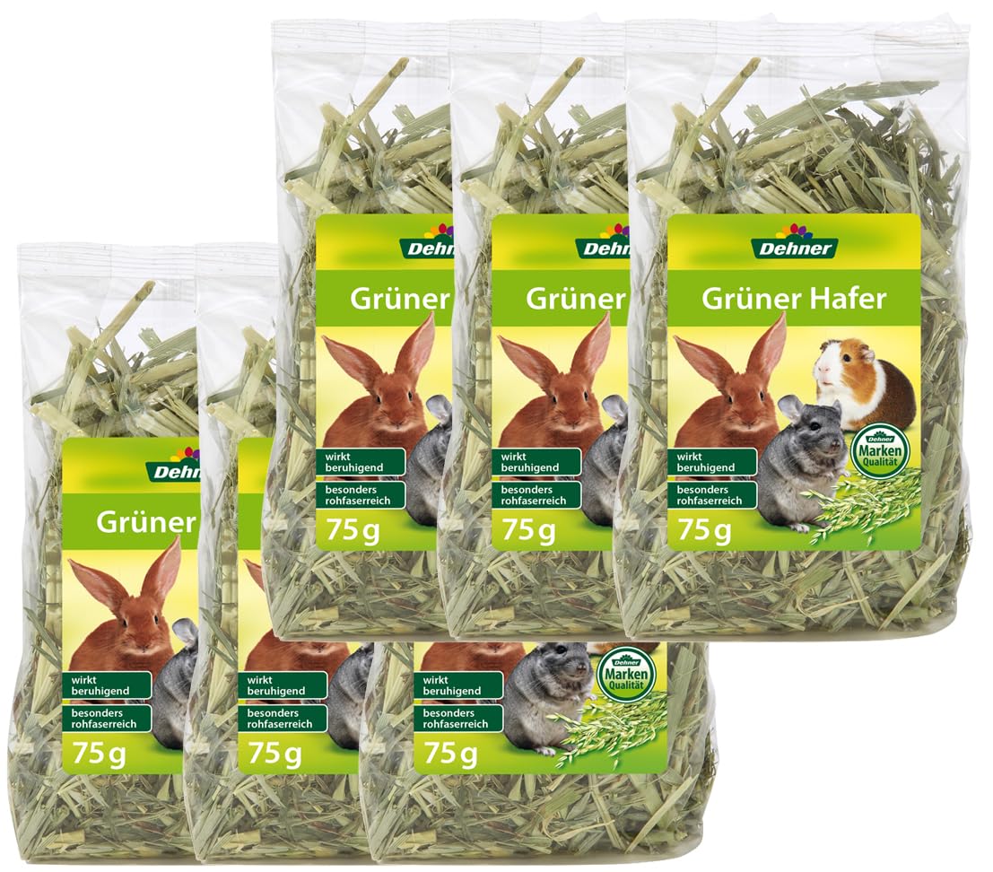 dehner-nagersnack-gr-ner-hafer-nagerfutter-6x75g image 2