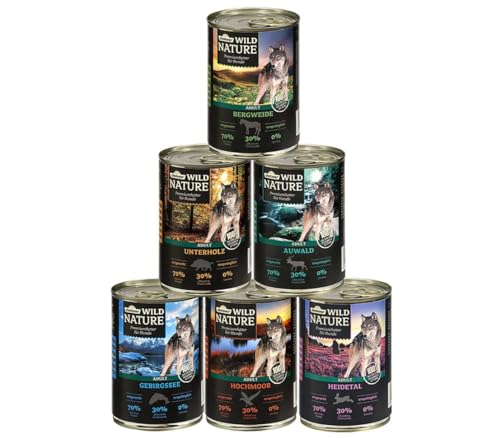 dehner-wild-nature-hundefutter-probier-set-6x400g-getreidefrei image 3