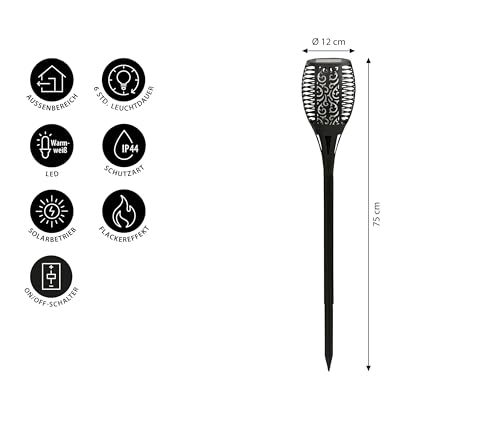 dehner-flammenfackel-jumbo-solarleuchte-75-cm-schwarz image 7
