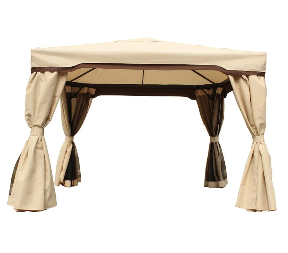 dehner-granada-pavillon-3x3-m-aluminium-beige-uv80 image 1