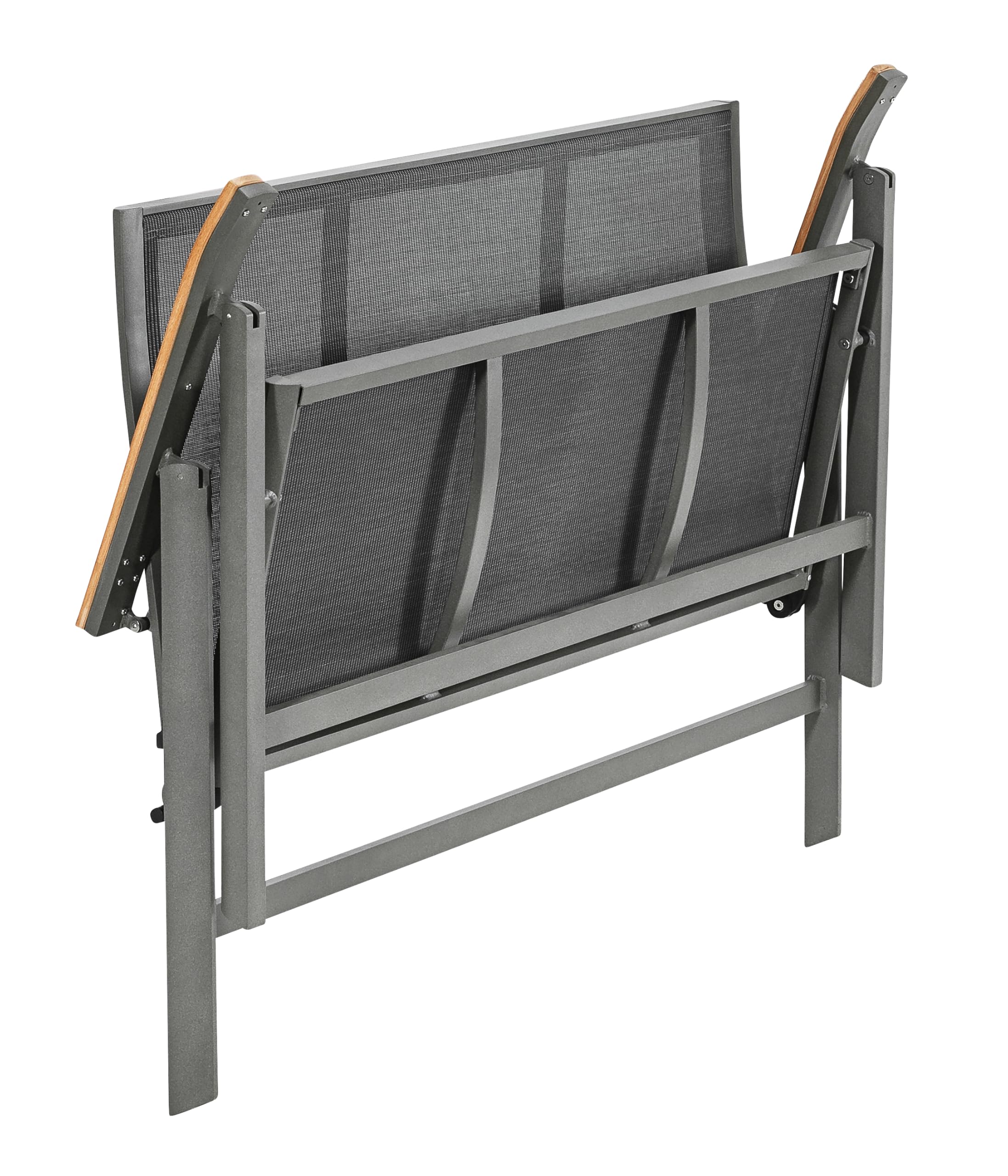 dehner-colmar-klappbank-gartenbank-grau-128-cm-2-sitzer image 3