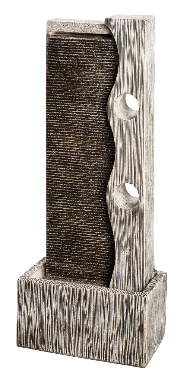 dehner-gartenbrunnen-eclipse-led-polyresin-grau-100-cm image 1