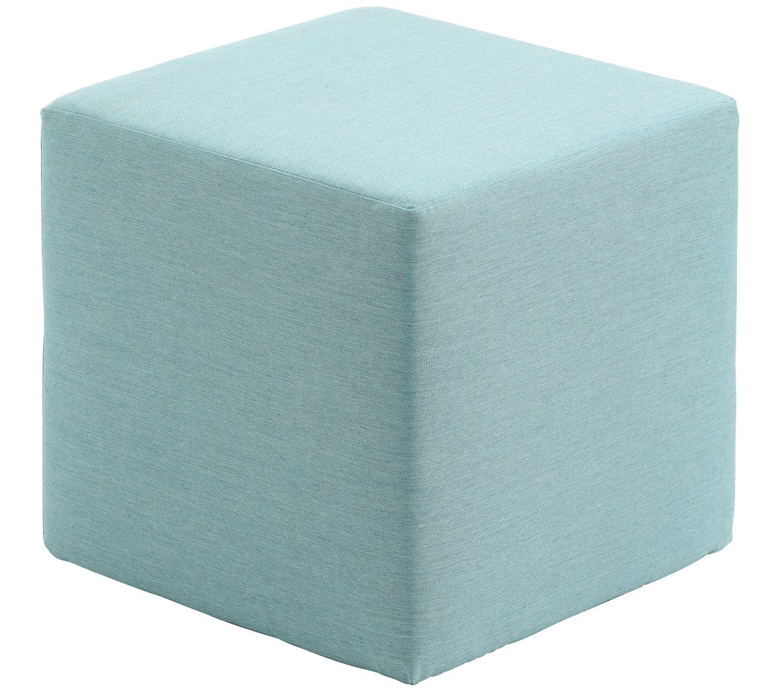 dehner-sam-gartenhocker-45x45-cm-blau-wetterfest image 1