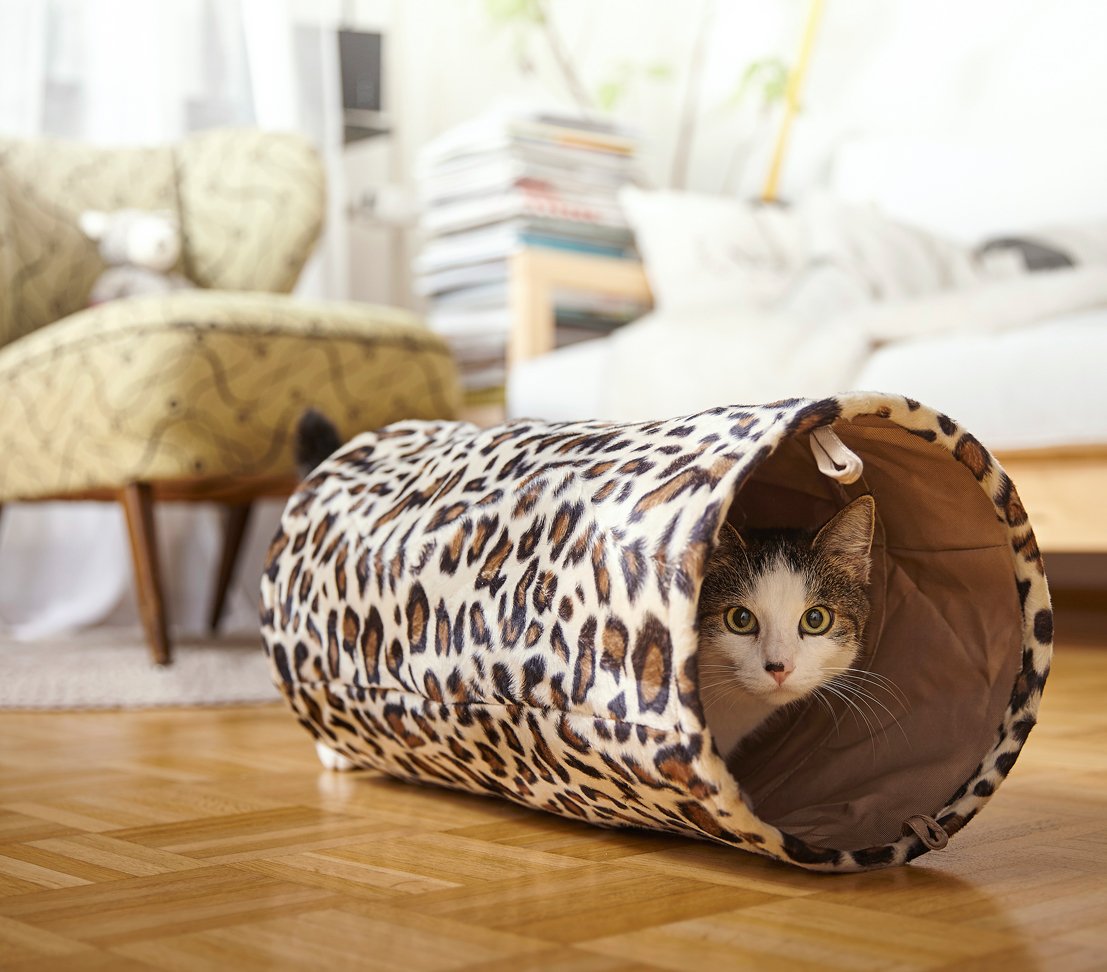 dehner-leo-katzentunnel-braun-25-cm-50-cm-polyester image 4