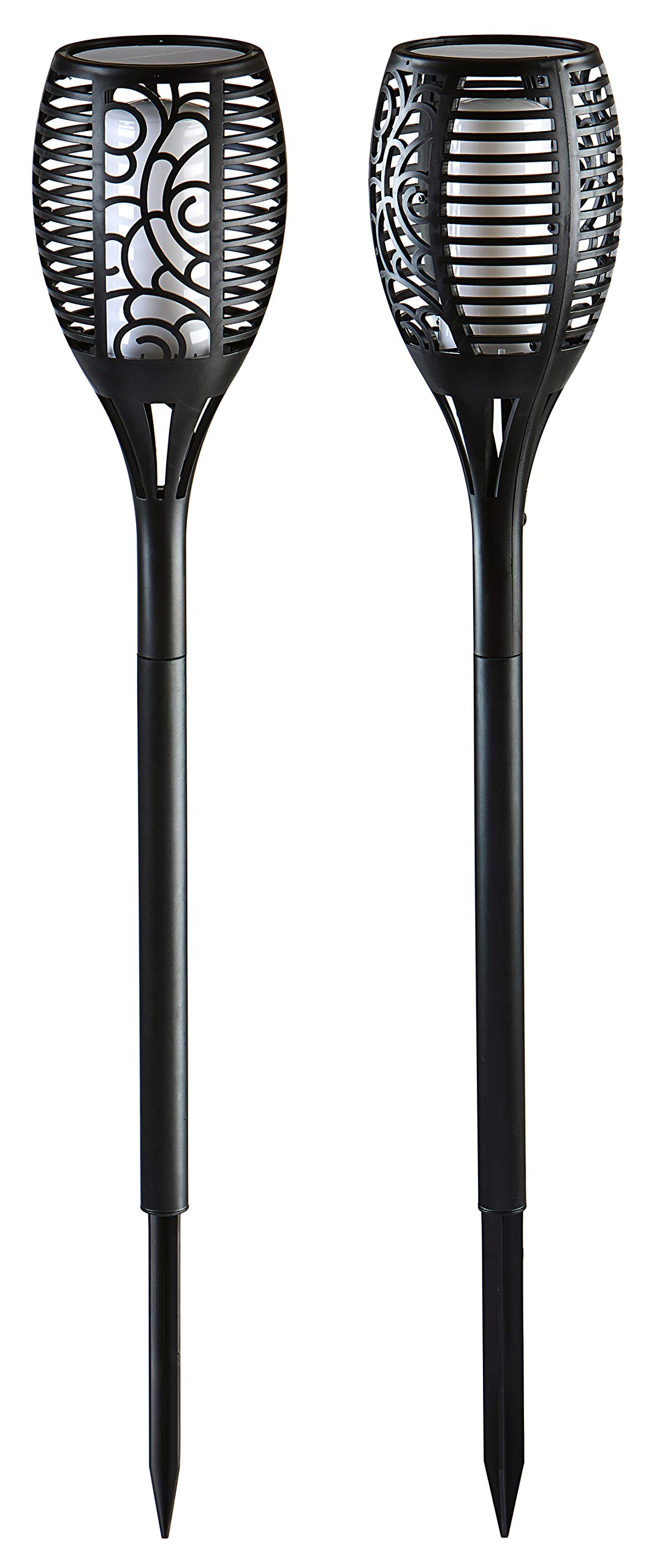 dehner-flammenfackel-jumbo-solarleuchte-75-cm-schwarz image 2