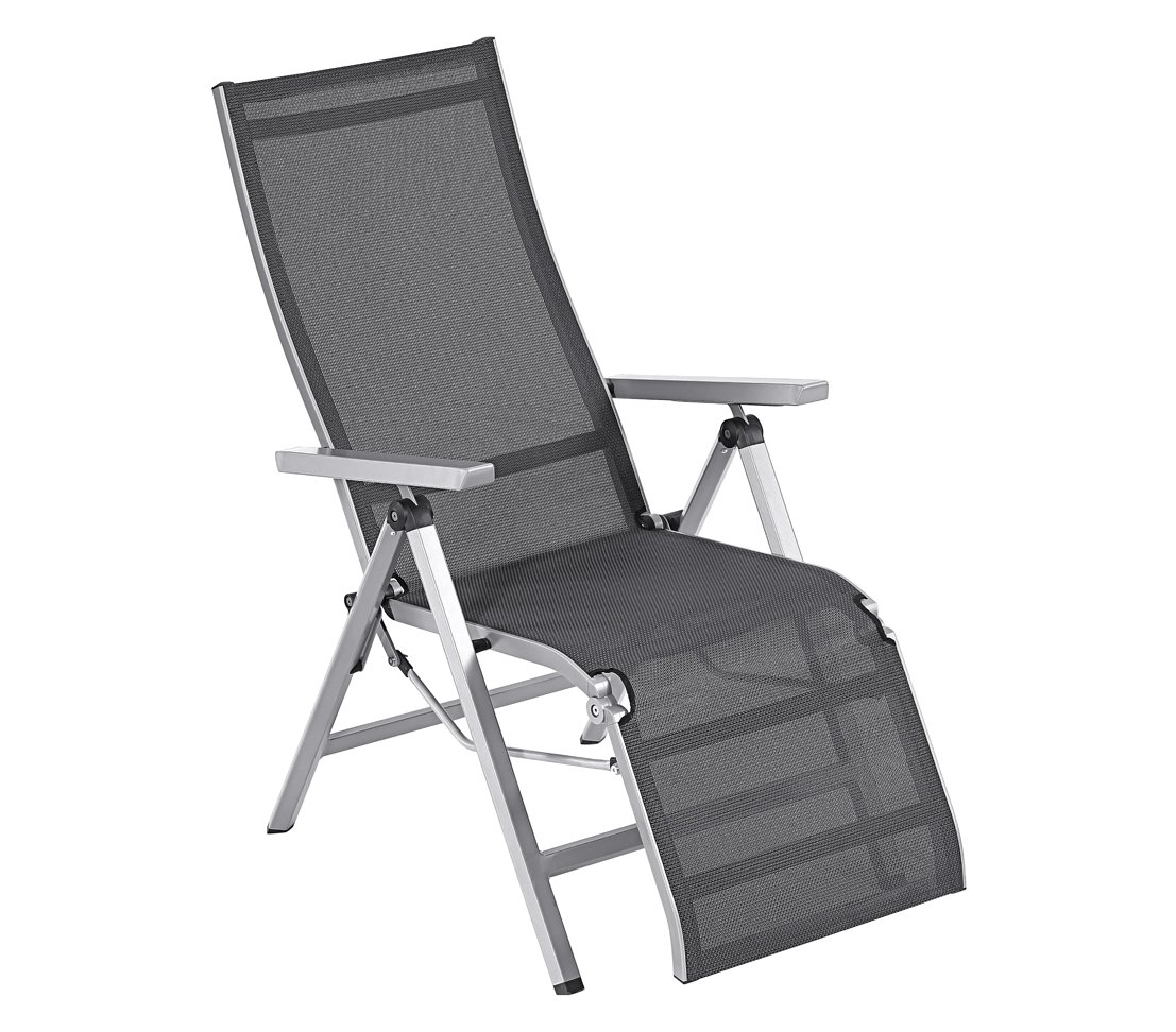dehner-macon-relaxsessel-schwarz-silber-aluminium image 1