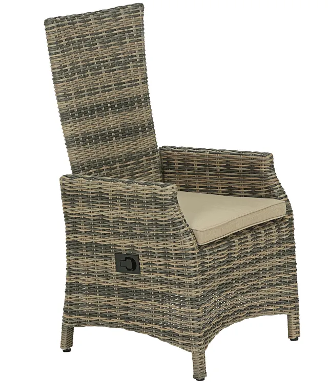 dehner-geflechtsessel-siena-114x59x64cm-braun-verstellbar image 1