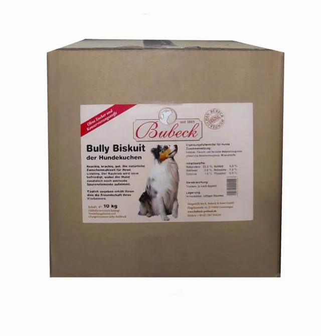 bubeck-bully-biskuit-hundekuchen-10-kg-ohne-zuckerzusatz image 1