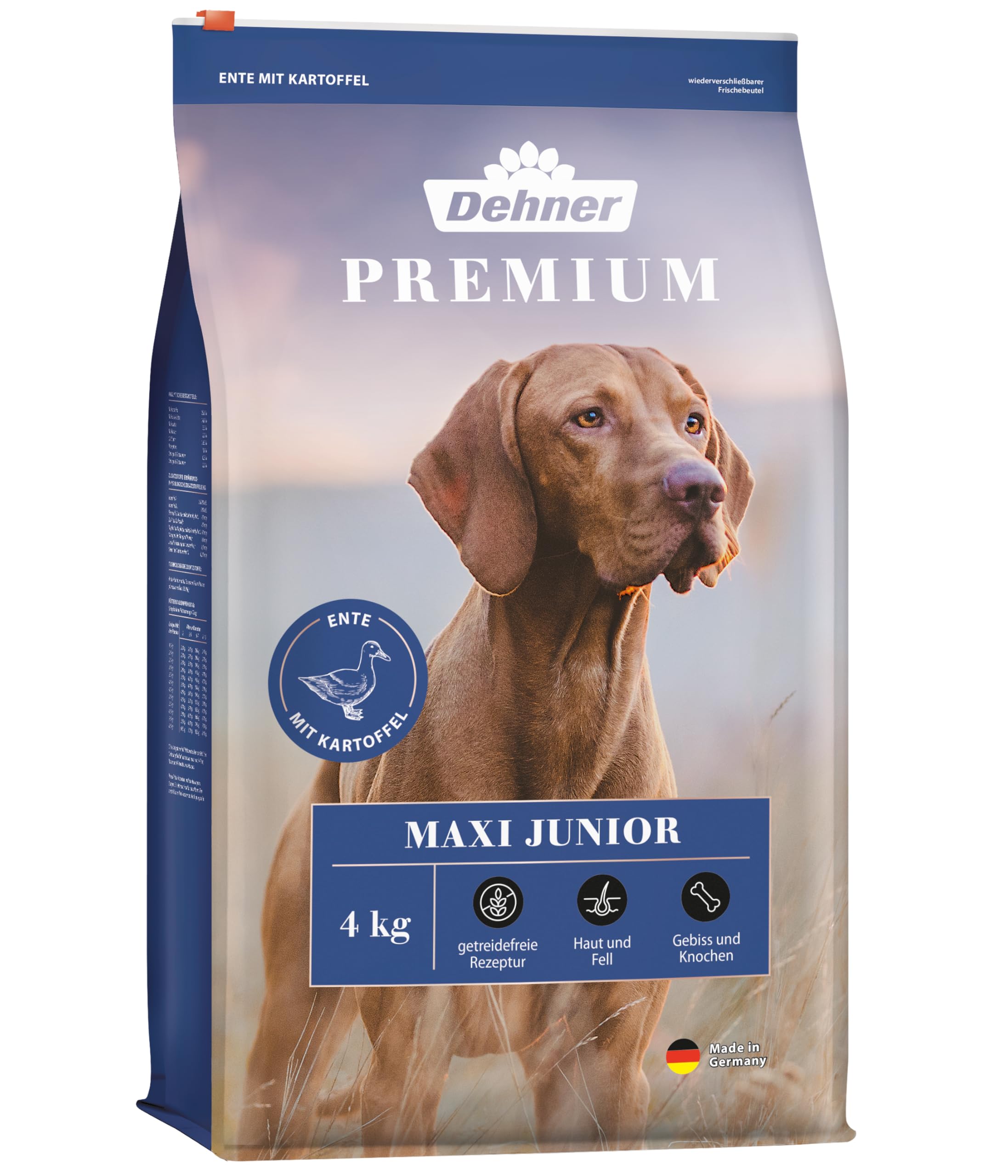 dehner-premium-maxi-junior-hundefutter-ente-lamm-4-kg image 1
