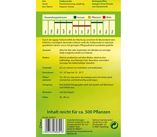 dehner-seidenmohn-prachtmischung-blumensamen-5er-pack-bienen image 4