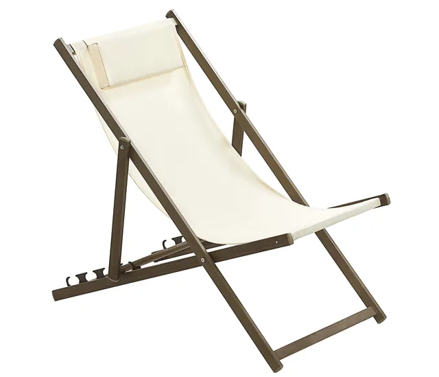 dehner-aruba-strandstuhl-klappstuhl-wei-braun-kissen image 1