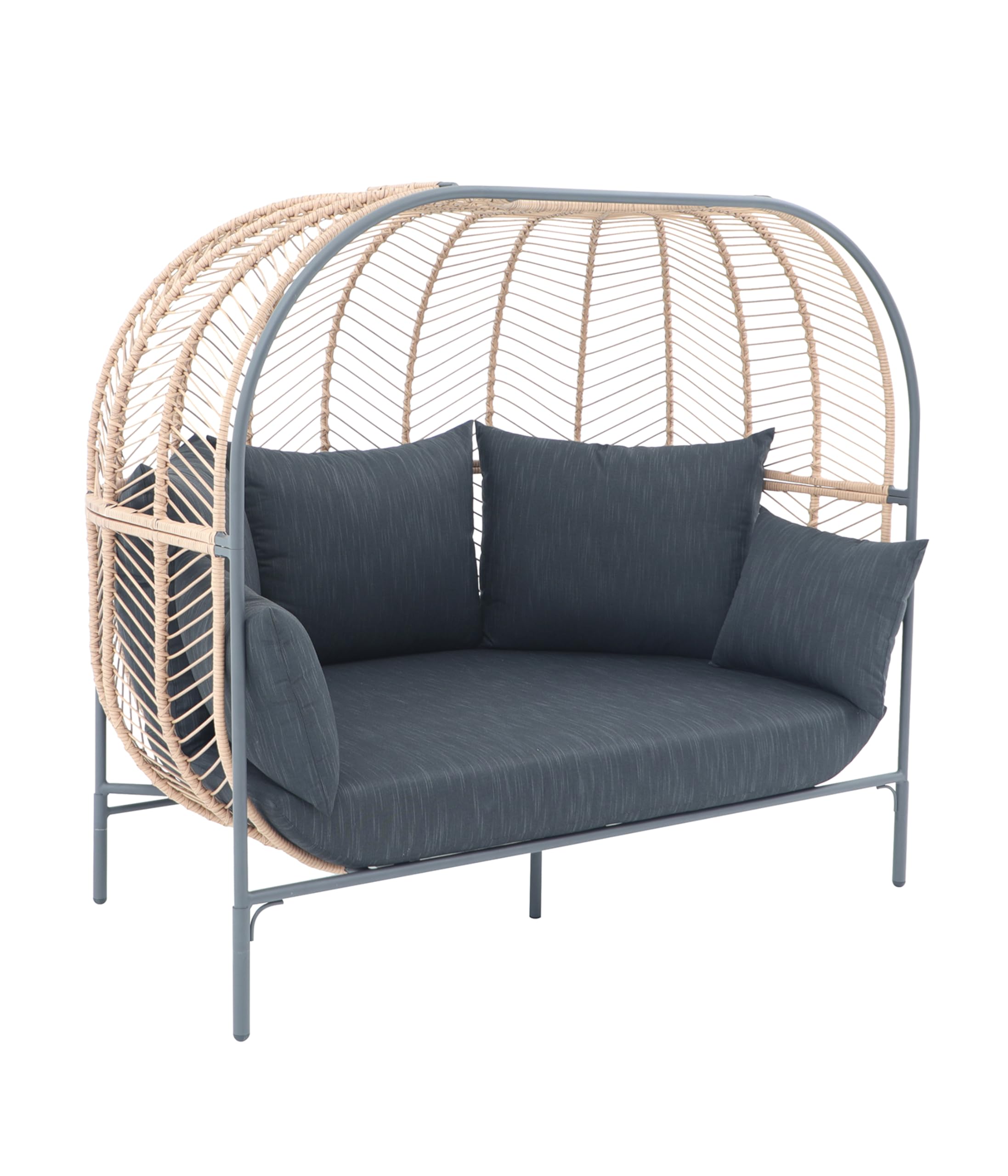 dehner-venezia-daybed-dunkelgrau-172x153x112-cm-mit-polster image 1