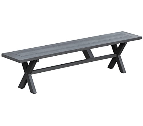 dehner-gotland-gartenbank-200-cm-akazienholz-grau image 2