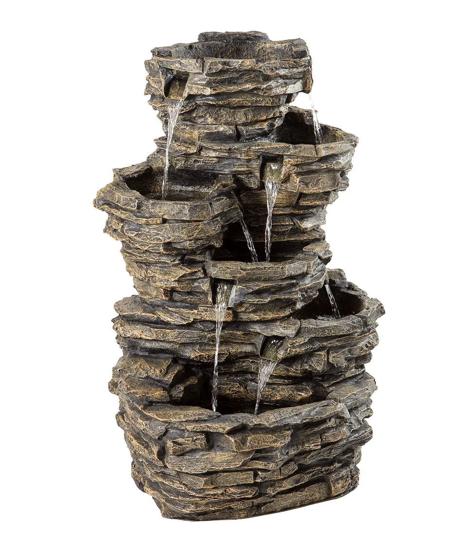 dehner-gartenbrunnen-largo-led-steinoptik-98-cm-30-l-braun image 1