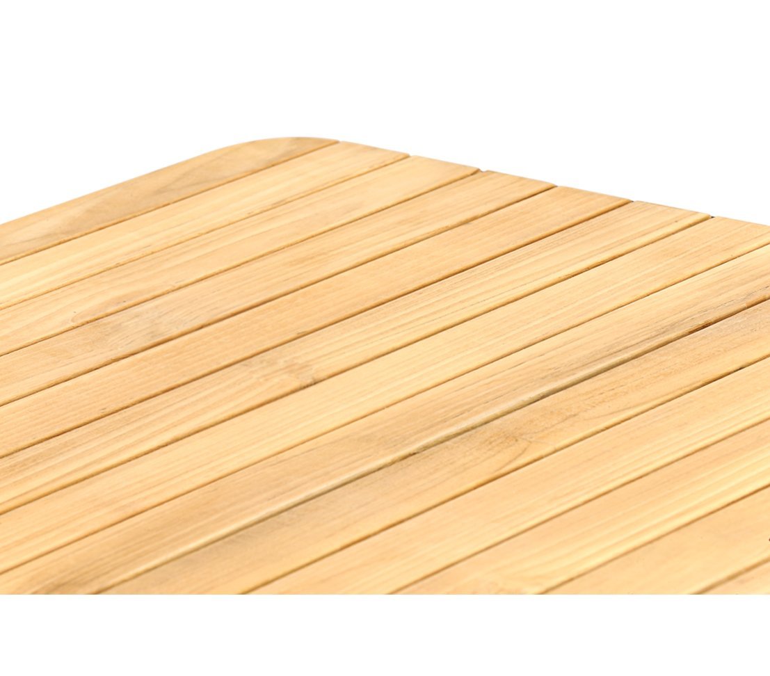 dehner-bergen-gartentisch-161-cm-teak-alu-grau image 3