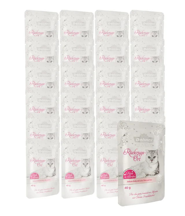 dehner-lovely-katzensnack-lachsfilets-in-br-he-24x40g-glutenfrei image 1