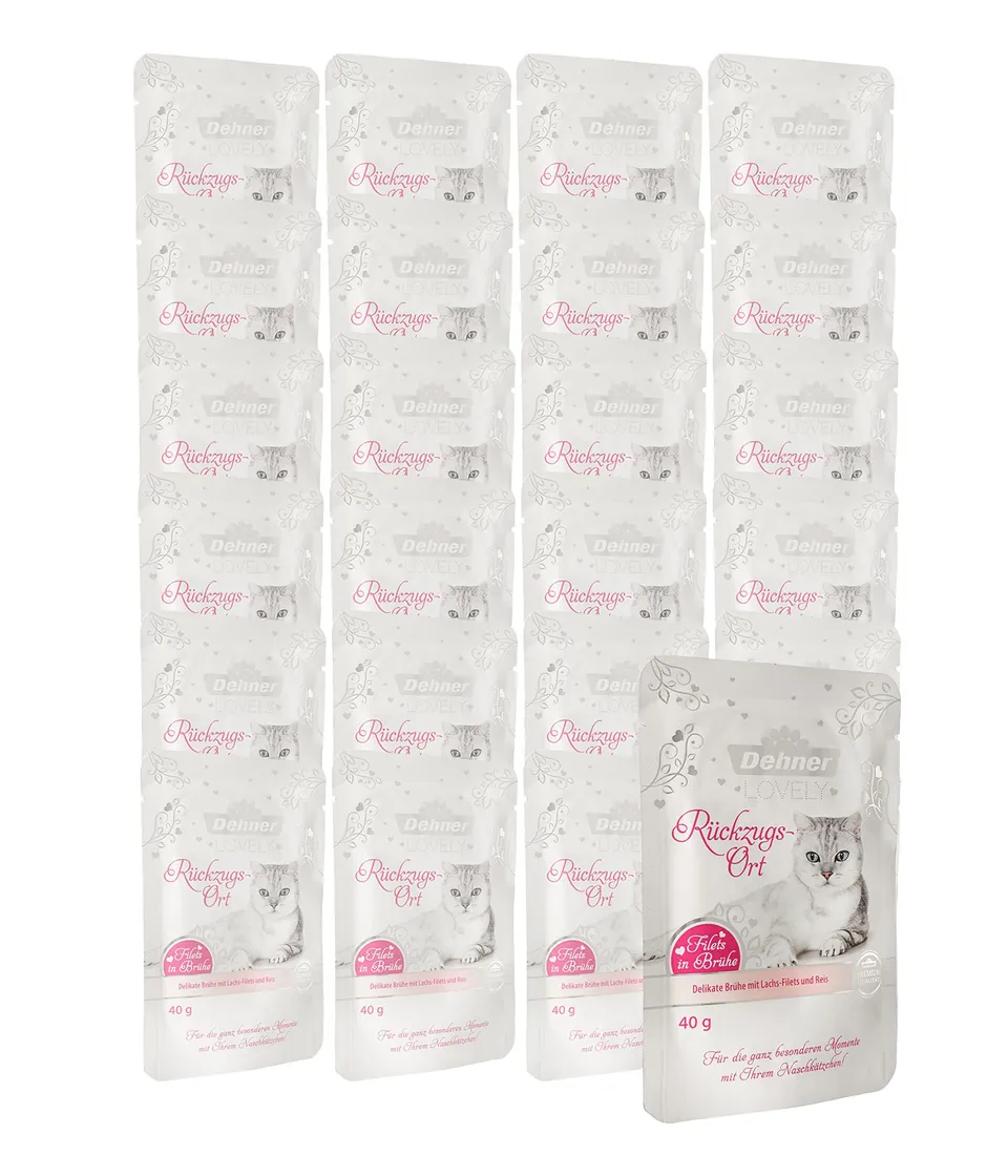 dehner-lovely-katzensnack-lachsfilets-in-br-he-24x40g-glutenfrei image 1