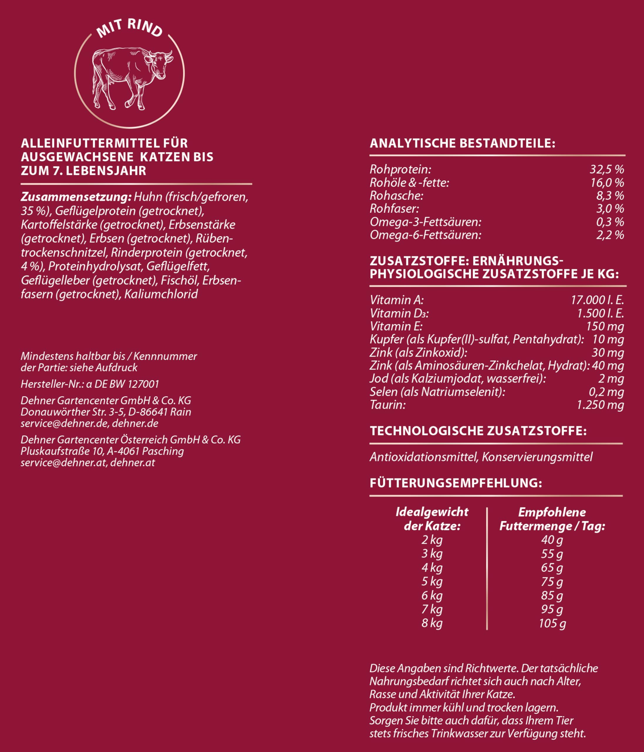 dehner-premium-katzenfutter-rind-2kg-getreidefrei image 4