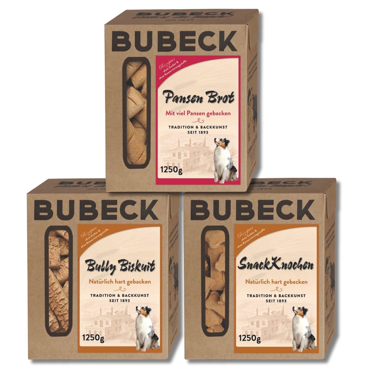 bubeck-hundekuchen-hundekekse-rind-gefl-gel-schwein-3x250g-hart image 3