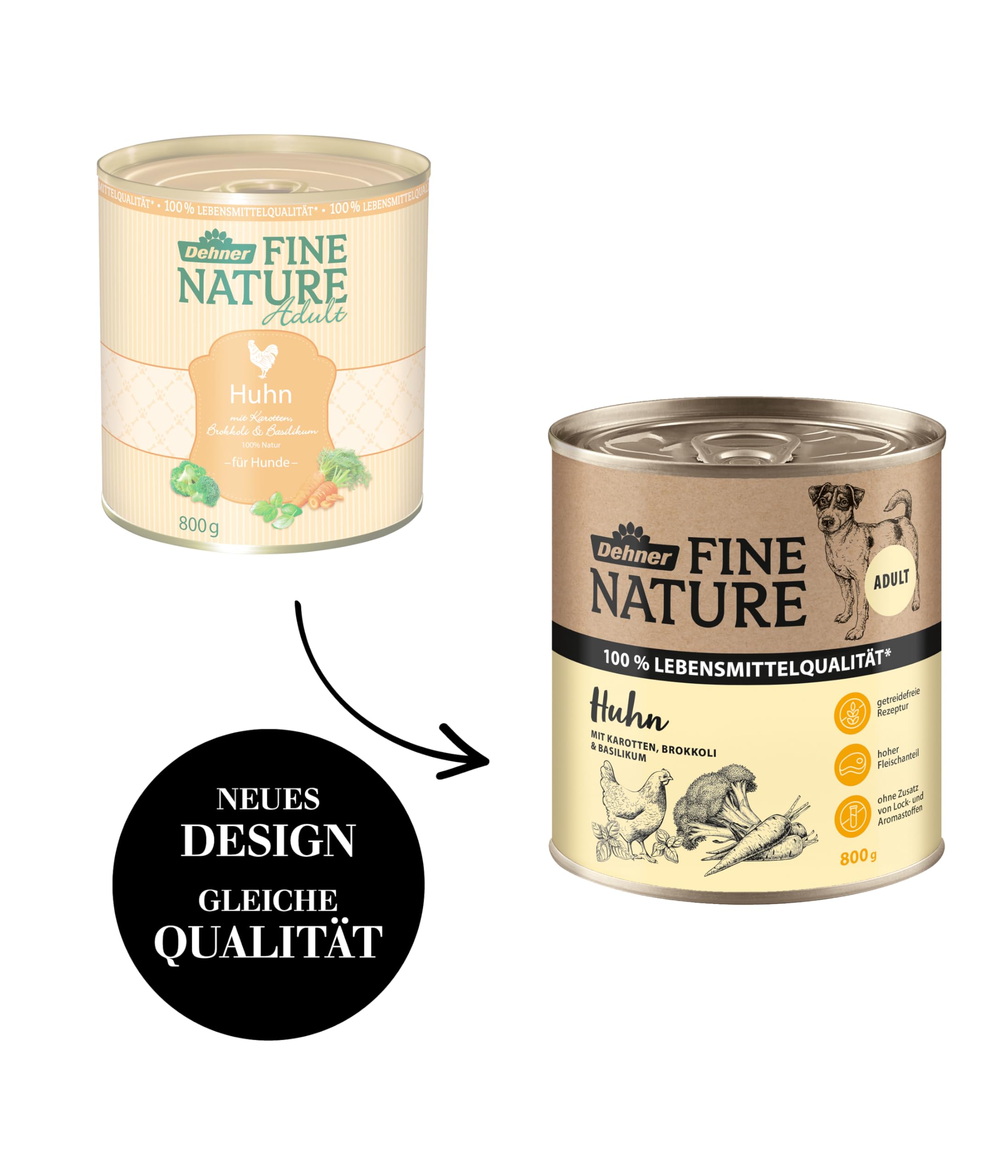 dehner-fine-nature-hundefutter-nassfutter-huhn-6x800-g image 4