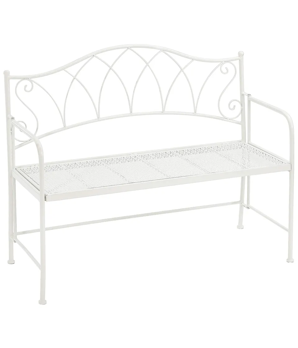 dehner-luca-klappbank-metall-wei-115-cm image 1