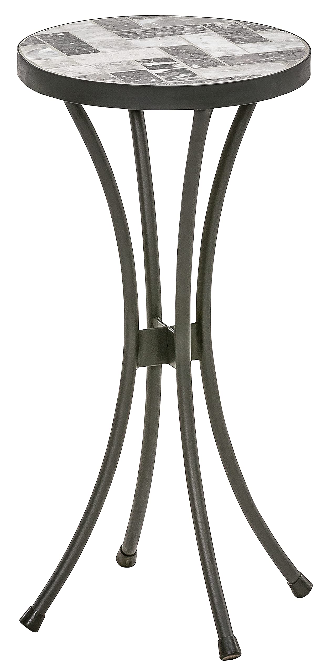 dehner-letizia-blumenhocker-60cm-grau-wei-mosaikoptik image 1