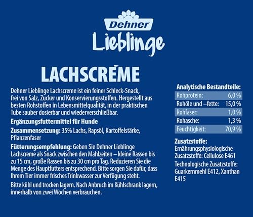 dehner-lieblinge-hundesnack-lachscreme-6x75g-tube-zuckerfrei image 5