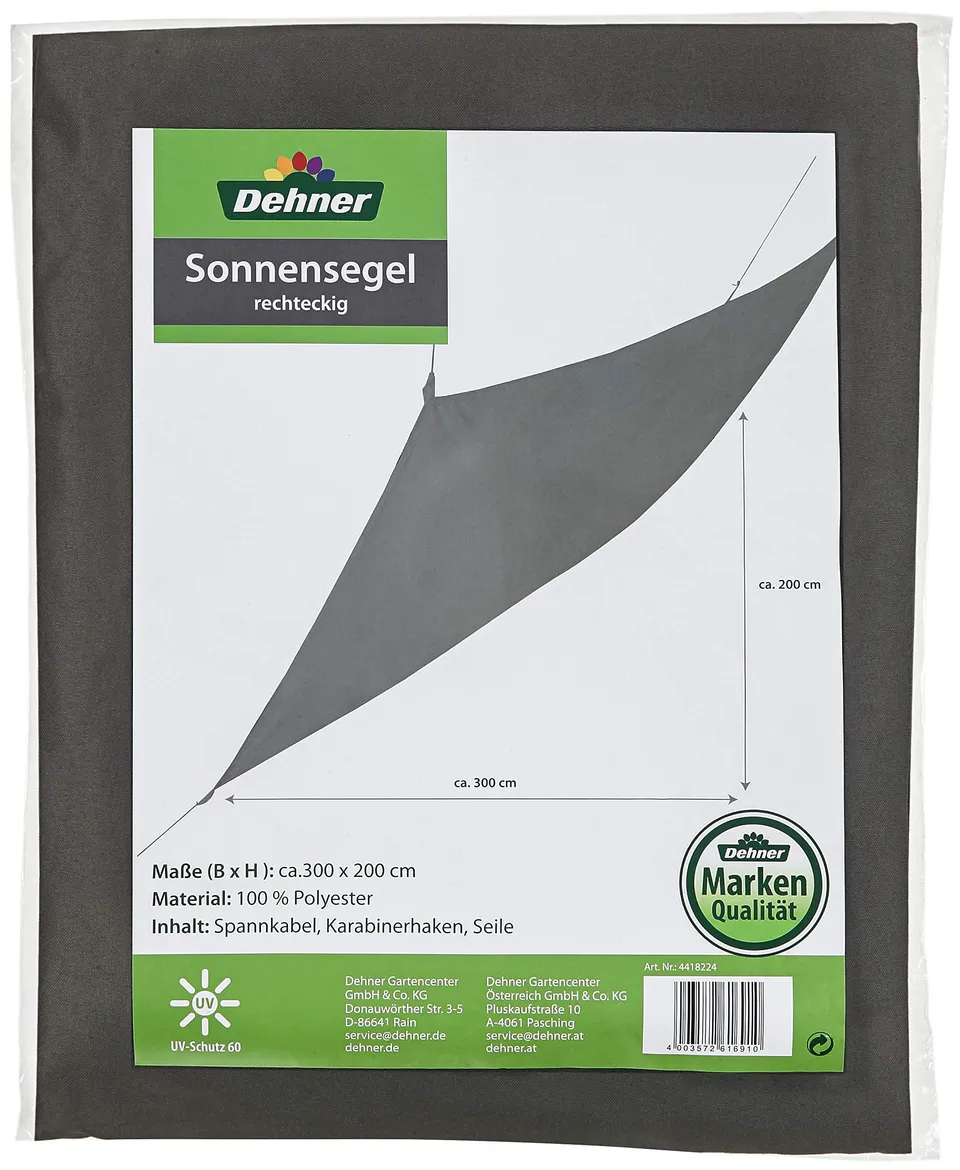 dehner-sonnensegel-rechteckig-300x200-cm-dunkelgrau image 1
