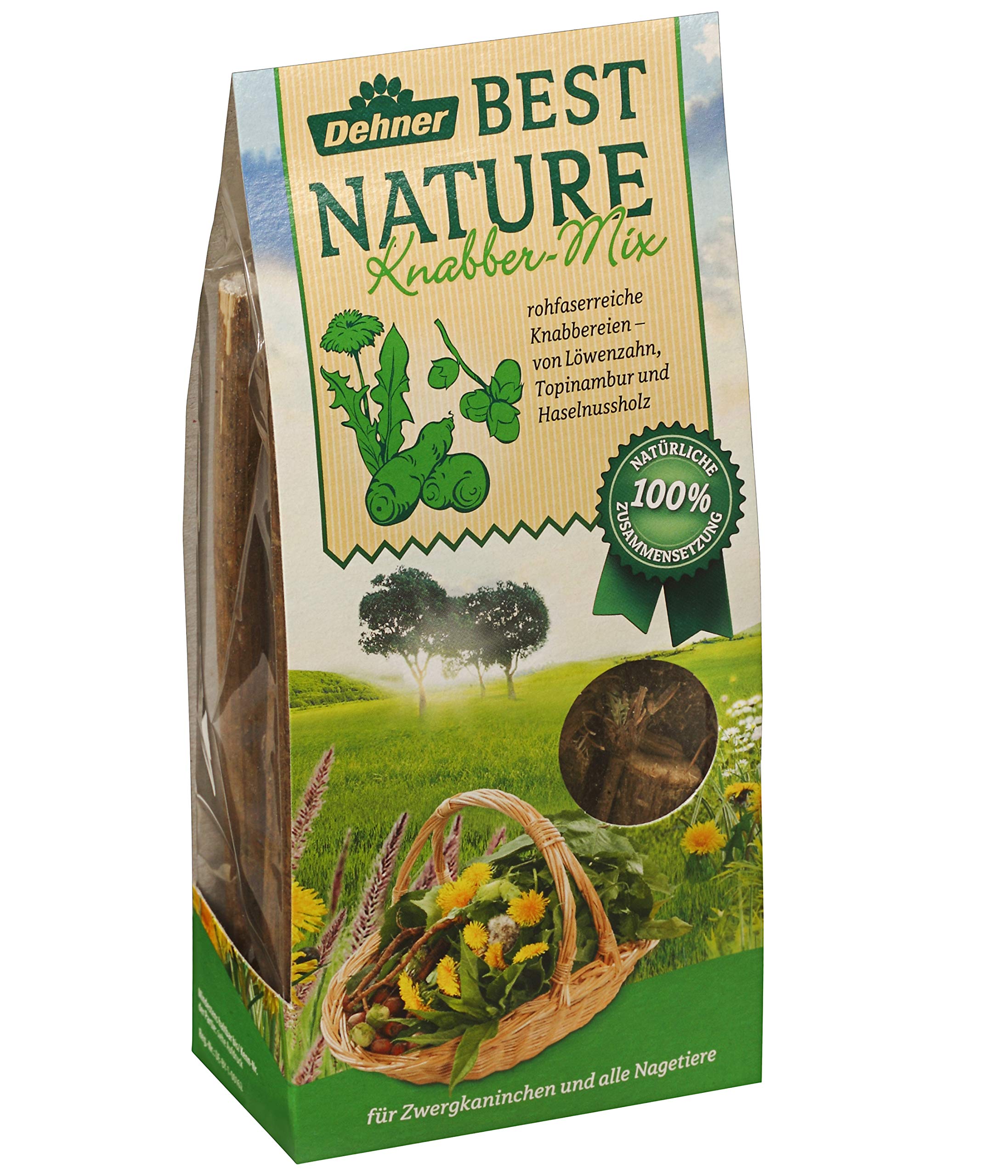 dehner-best-nature-knabber-mix-l-wenzahn-nagersnack-90-g-nat-rlich image 1