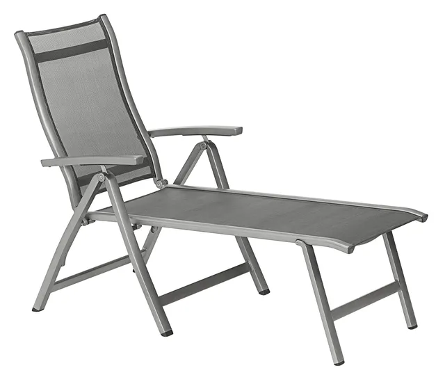 dehner-chicago-relaxliege-sonnenliege-grau-180-cm image 1