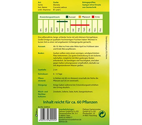 dehner-salatgurke-moneta-samen-5er-pack-schlank image 4