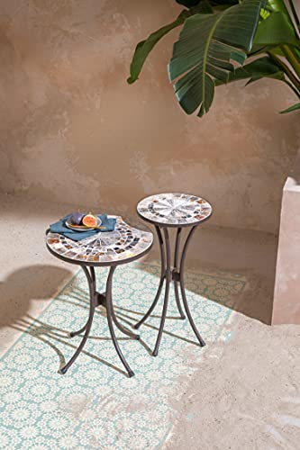 dehner-grazia-blumenhocker-mosaik-braun-grau-41-cm image 7