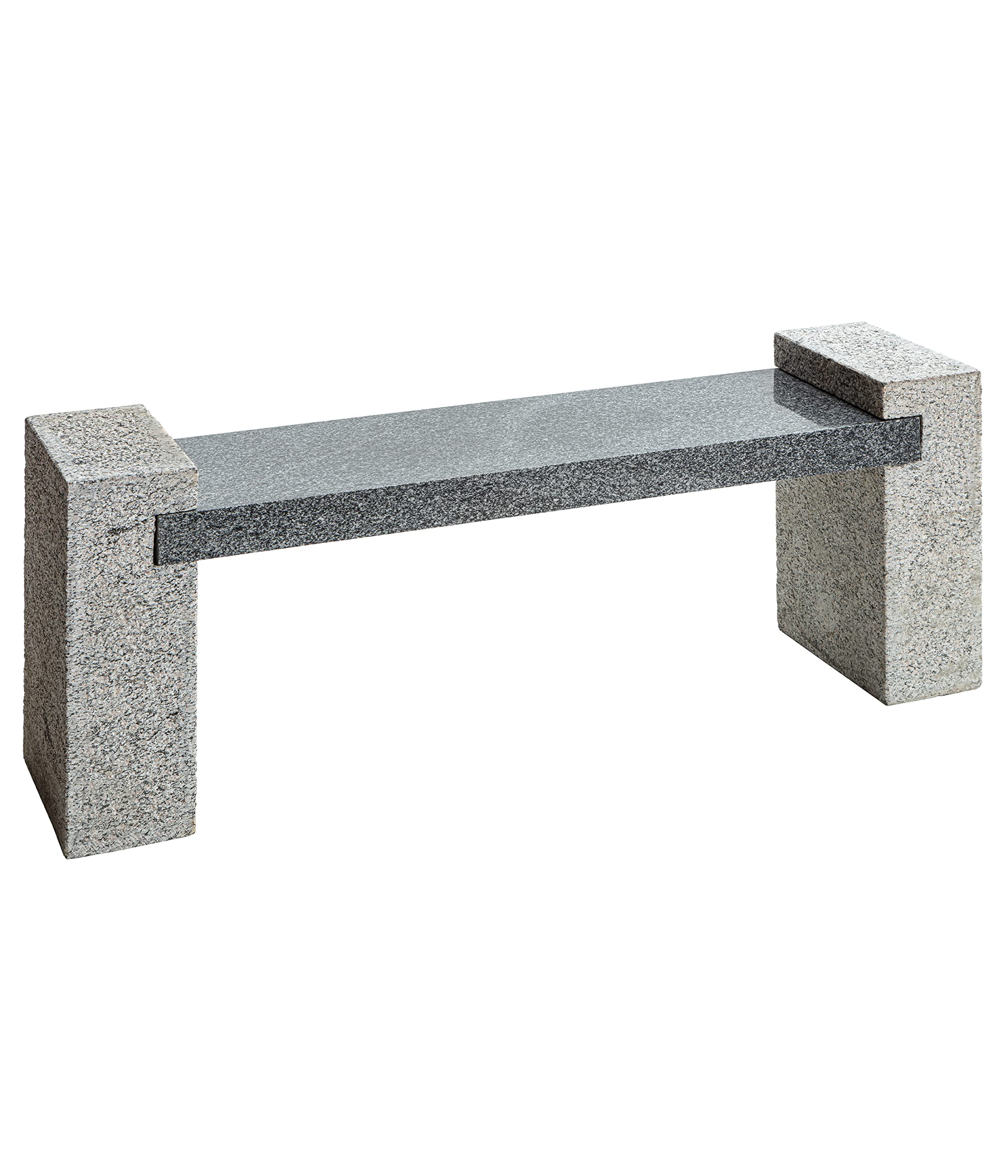 dehner-gartenbank-granit-2-sitzer-120-cm-hellgrau-wetterfest image 1