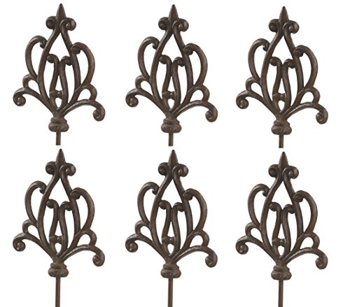 dehner-ornament-spitz-gartenstab-gusseisen-6-st-ck-edelrost image 6