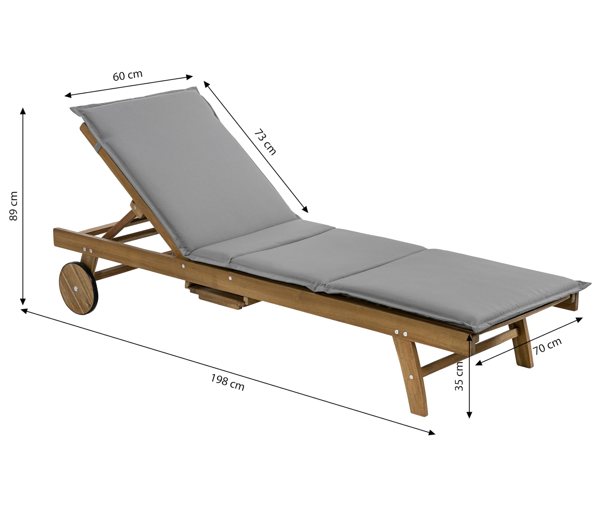 dehner-ravenna-rollliege-akazie-200x89x70-cm-braun-grau image 3